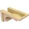 Ekena Millwork 6"W x 12"D x 6"H Wide Emerson Rough Cedar Woodgrain TimberThane Corbel, Primed Tan CORUR06X12X06EMRRCPR - alternate 3